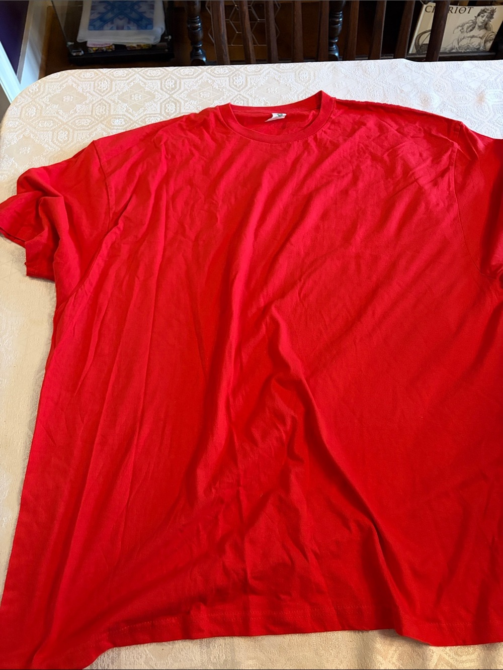 Classic Men's Short Sleeve Tee in Bright Red